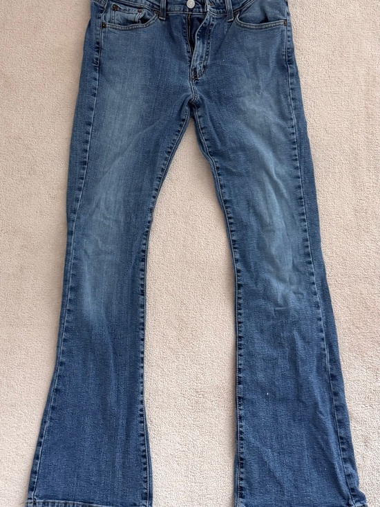 Levi's Denim - Vintage Levi's 519 Juniors Y2K Low Rise Long Medium Blue Flare Jeans 9 L